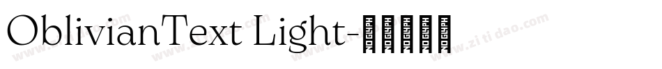 OblivianText Light字体转换